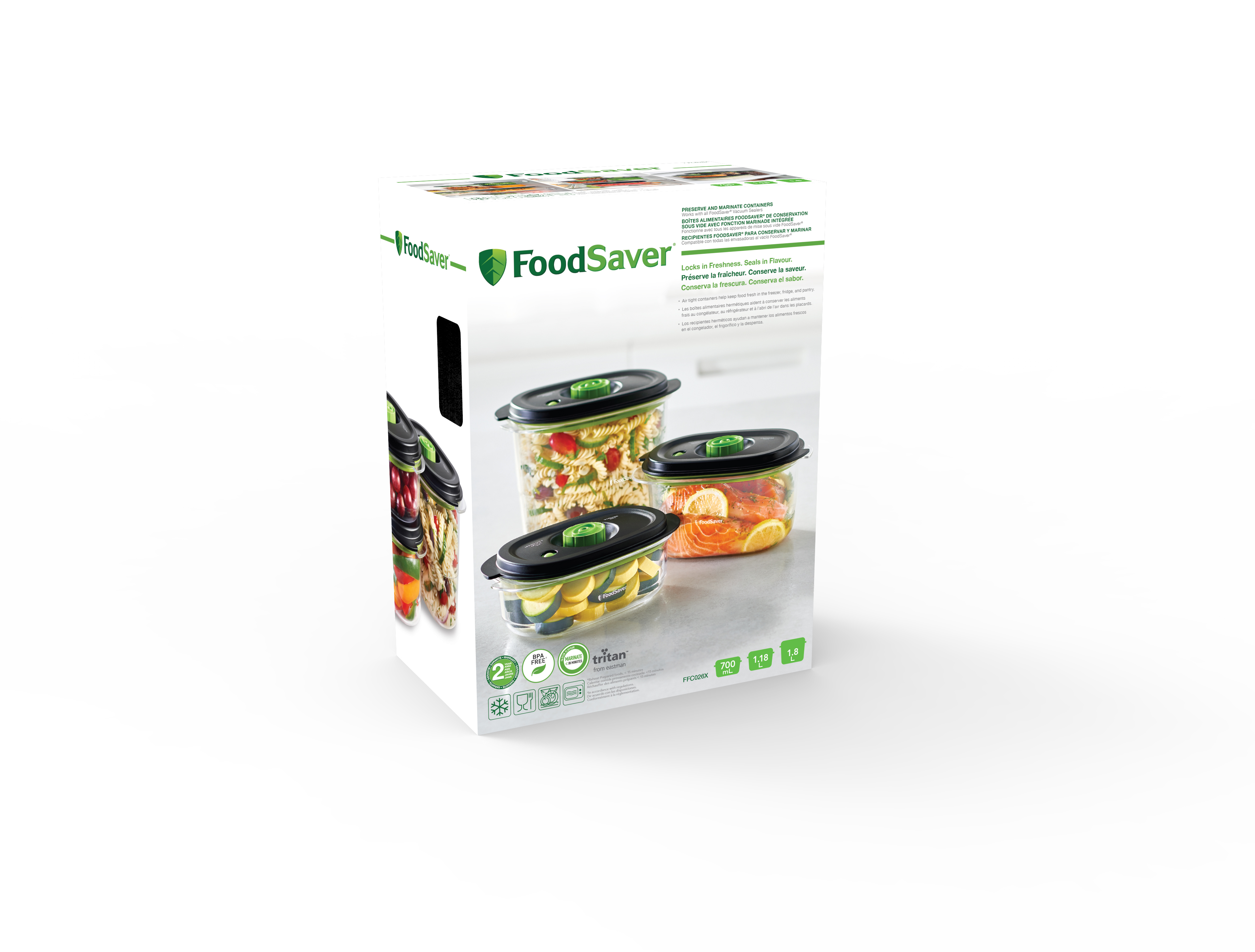 FoodSaver Everyday Système d'emballage sous vide | Conserve la fraîcheur de  vos aliments jusqu'à 5 fois plus longtemps*| Avec 5 sacs d'emballage sous